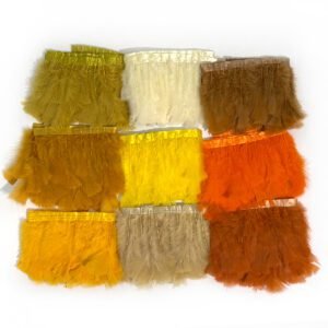 Turkey Feather Fabric Edge - Width 13-18cm/5-7 inches