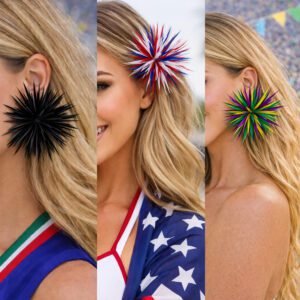 Statement Fashion Piece Handmade Feather Statement Earrings Bold. Unique. One of a Kind.  Each piece is handcrafted — no two are exactly the same.