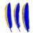 Half Gold Glitter, Royal Blue