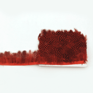 Stylish Natural-Dyed Spotted Pheasant Feather Fringe Trim — DIY Decoration for Crafts, Clothing, and Hats (10-Meter Pack)